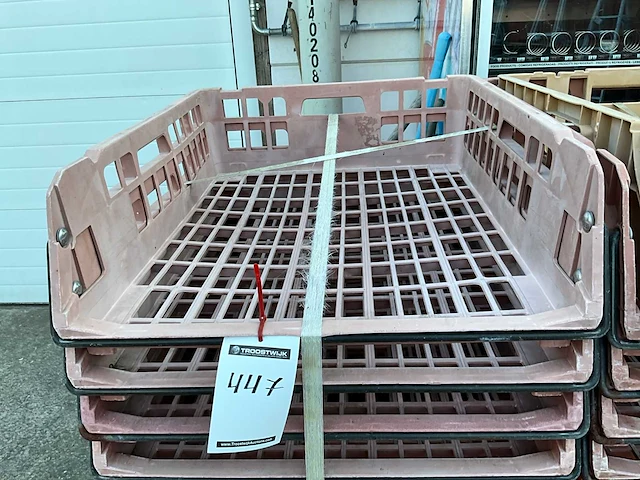 Transport bakken in pvc,incl rolkar (15x) - afbeelding 1 van  3