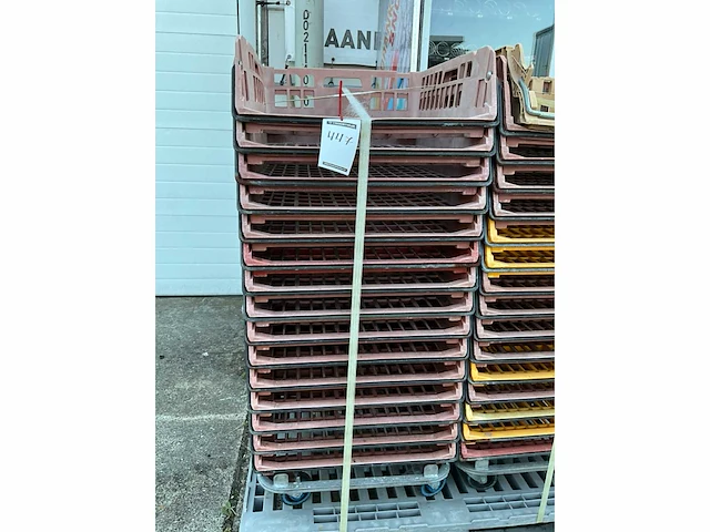 Transport bakken in pvc,incl rolkar (15x) - afbeelding 2 van  3