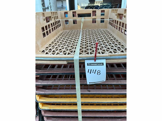 Transport bakken in pvc,incl rolkar (15x) - afbeelding 1 van  3