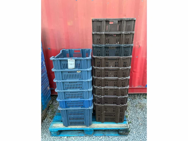 Transport bakken met deksel (15x) - afbeelding 1 van  1