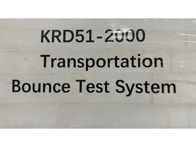 Transport bounce test system - afbeelding 4 van  4