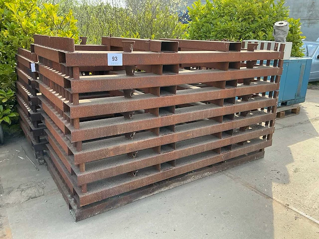 Transportbok voor werfhekken (8x) - afbeelding 1 van  5