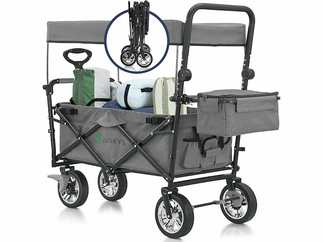 Transportwagen met dak en tas - capaciteit 120 kg - afbeelding 1 van  6