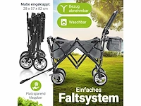 Transportwagen met dak en tas - capaciteit 120 kg - afbeelding 2 van  6