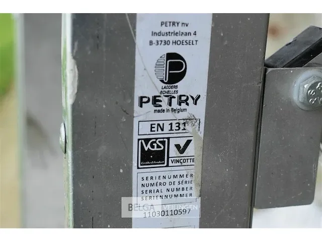 Trapladder petry tio103 1m37 0,64 platvorm - afbeelding 2 van  4