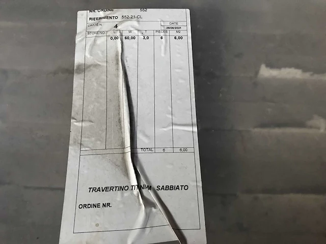 Travertin titanium sabbiato natuursteen travertin ca. 8,5m2 - afbeelding 3 van  4