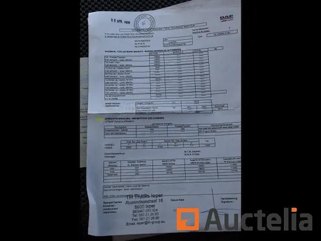 Trekker daf ft xc105-410 (xlrte47ms0e934729), 12/2011 - afbeelding 20 van  33