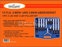 Trekker set, 2 en 3 armig, 13-dlg inwendig en uitwendig - afbeelding 1 van  2