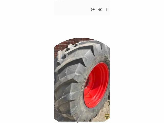 Trelleborg tm900 high power tractorband met velg (2x) - afbeelding 2 van  8