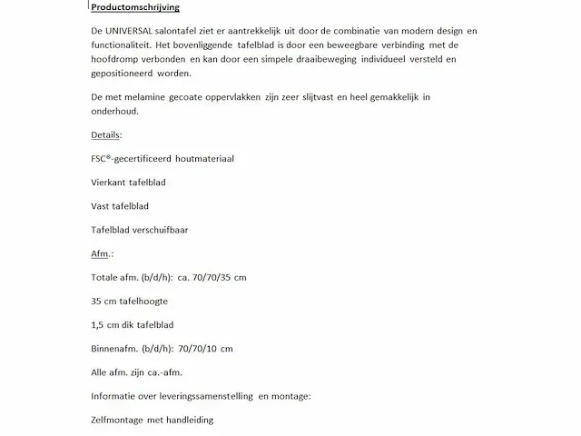 Trendteam salontafel, met functie, draaitafel - afbeelding 10 van  11