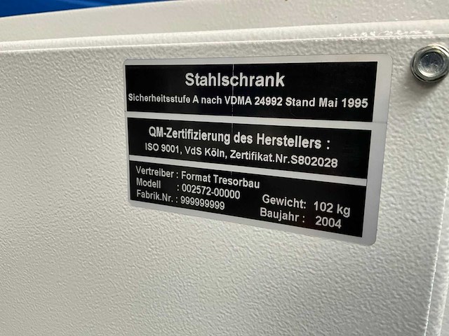 Tresorbau kluis - afbeelding 4 van  7