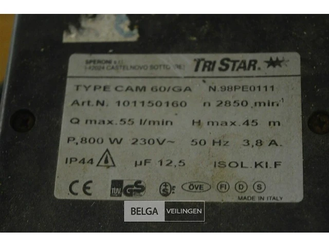 Tri star vuilwaterpomp - afbeelding 4 van  5