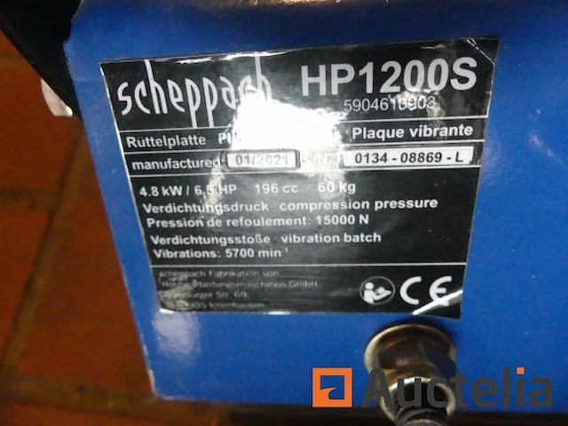 Trilplaat scheppach hp1200s - afbeelding 2 van  7