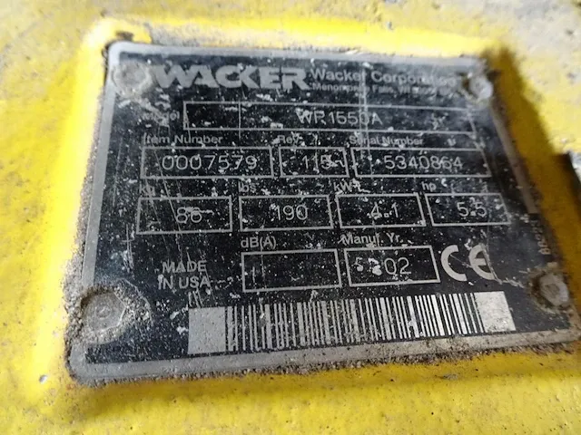 Trilplaat wacker - afbeelding 5 van  5