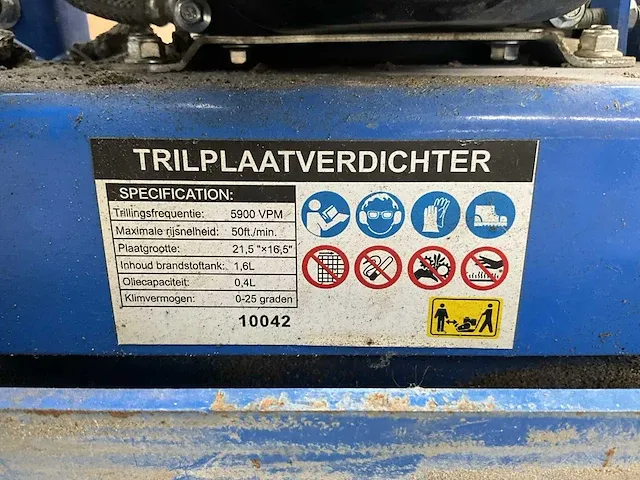 Trilplaatverdichter hbm 5900 vpm - afbeelding 10 van  10