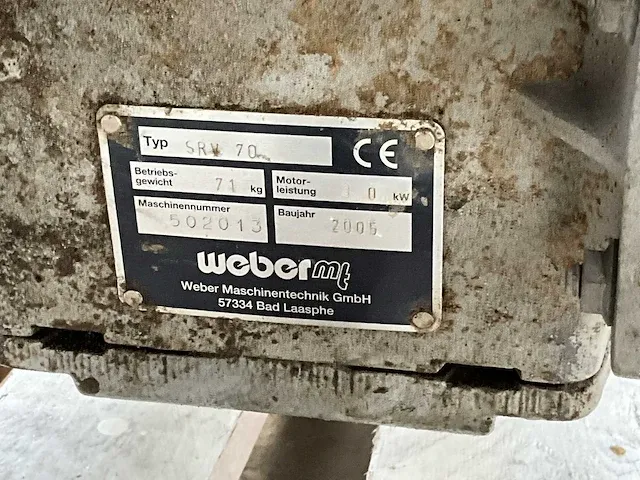 Trilstamper/aanstamper weber srv70 - afbeelding 8 van  9