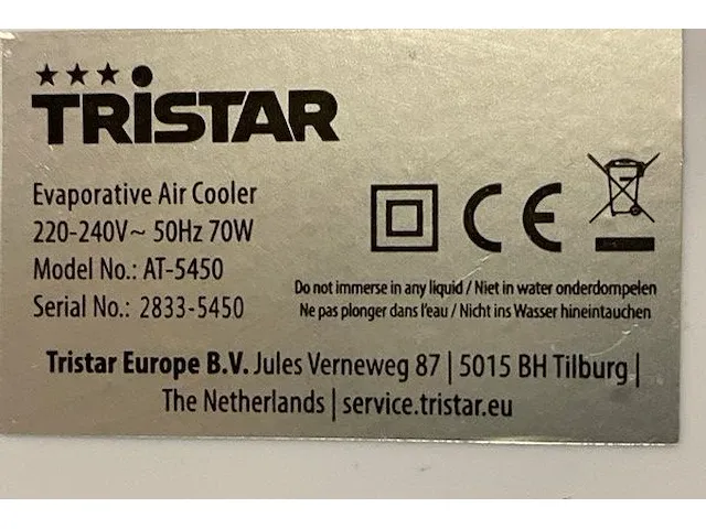 Tristar airco - afbeelding 4 van  5