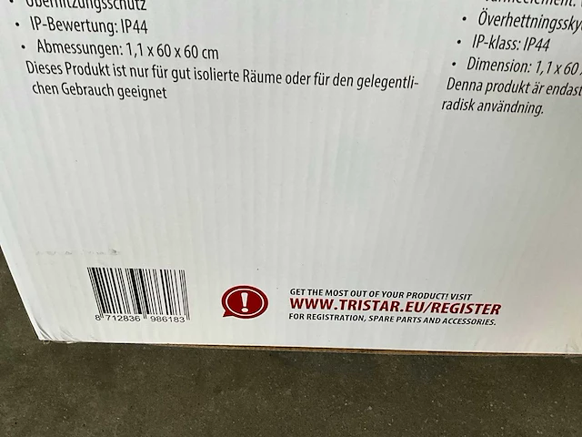 Tristar diverse infrarood paneel verwarmingen (3x) - afbeelding 2 van  11