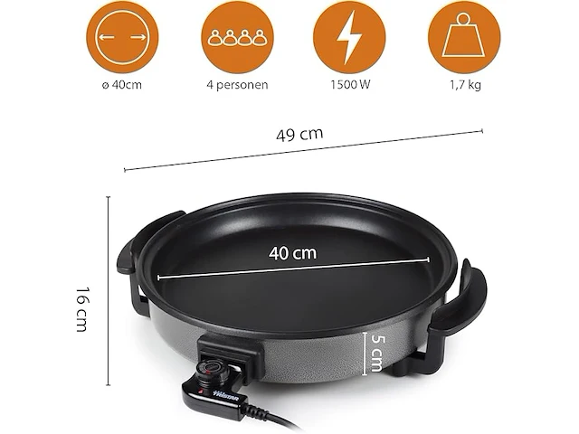 Tristar elektrische pan - afbeelding 3 van  4