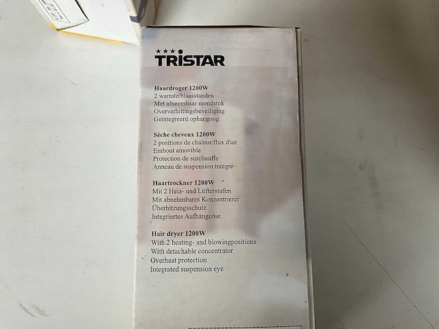 Tristar haardroger 1200w (14x) - afbeelding 3 van  4