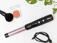 Tristar hd-2502 draadloze krultang – gebruikstijd van 40 minuten – ideaal voor onderweg - zwart rose - cordless range - afbeelding 2 van  2