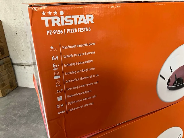 Tristar pz-9156 pizza festa 6 personen (2x) - afbeelding 4 van  7