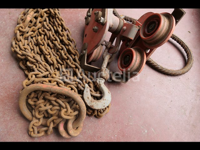 Trolley voor rolbrug takel en ketting - afbeelding 1 van  4