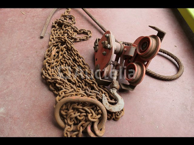 Trolley voor rolbrug takel en ketting - afbeelding 4 van  4