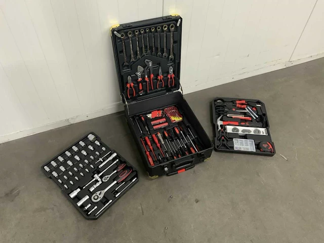 Trolley zwart 186 pcs gereedschap - afbeelding 1 van  10