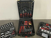 Trolley zwart 186 pcs gereedschap - afbeelding 3 van  10