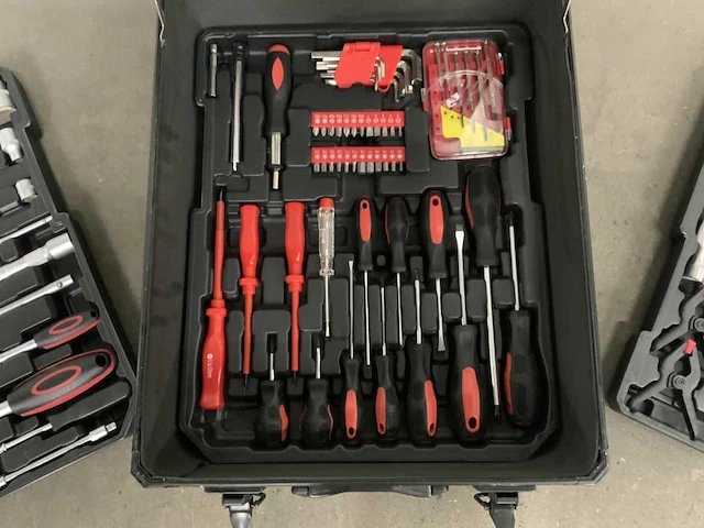 Trolley zwart 186 pcs gereedschap - afbeelding 10 van  10