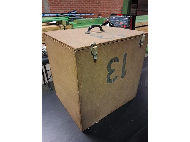 Trommel fanfare met riem en opbergbakmetaal (goede staat) metaal ø35 - afbeelding 7 van  7