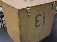 Trommel fanfare met riem en opbergbakmetaal (goede staat) metaal ø35 - afbeelding 7 van  7