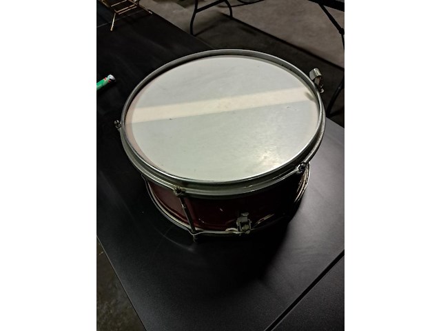 Trommel fanfare metaal (goede staat) metaal ø35 - afbeelding 3 van  6