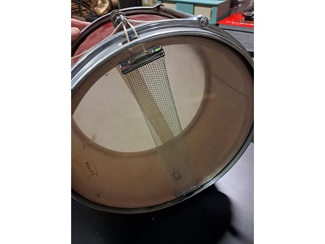 Trommel fanfare metaal (goede staat) metaal ø35 - afbeelding 1 van  4