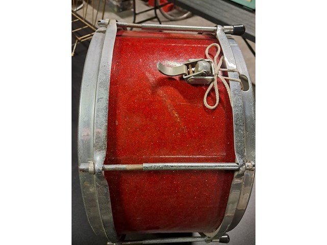 Trommel fanfare metaal (goede staat) metaal ø35 - afbeelding 3 van  4