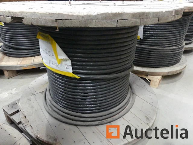 Trommel met 3 x 25 + 1 x 16 gepantserde kabel (80m) - afbeelding 3 van  4