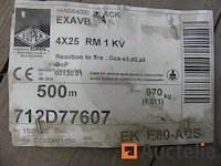 Trommel met 4 x 25 gepantserde kabel (500 m) - afbeelding 3 van  5