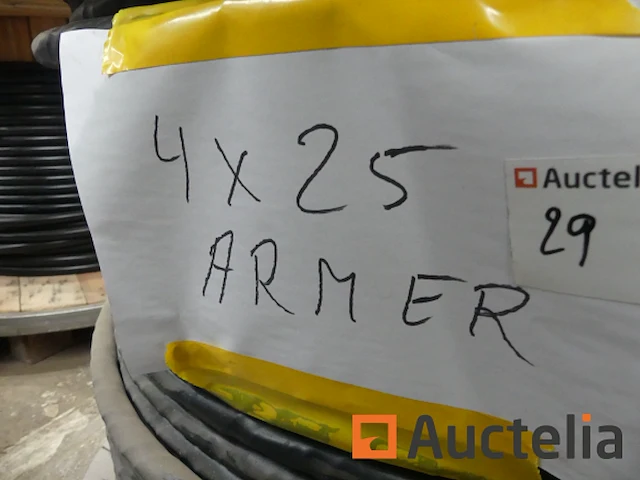 Trommel met 4 x 25 gepantserde kabel (523 m) - afbeelding 4 van  5