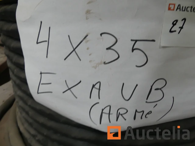 Trommel met 4 x 35 gepantserde kabel (80m) - afbeelding 4 van  5