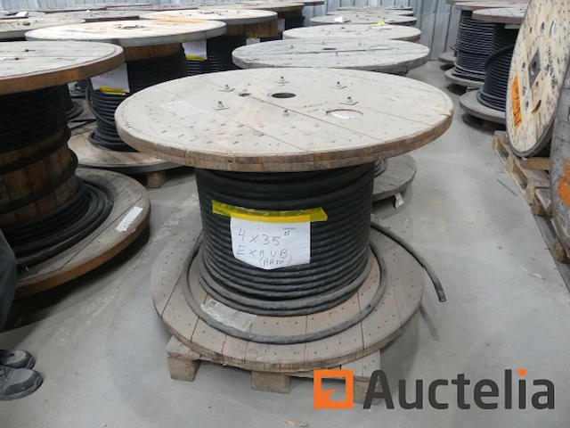 Trommel met 4 x 35 gepantserde kabel (80m) - afbeelding 5 van  5