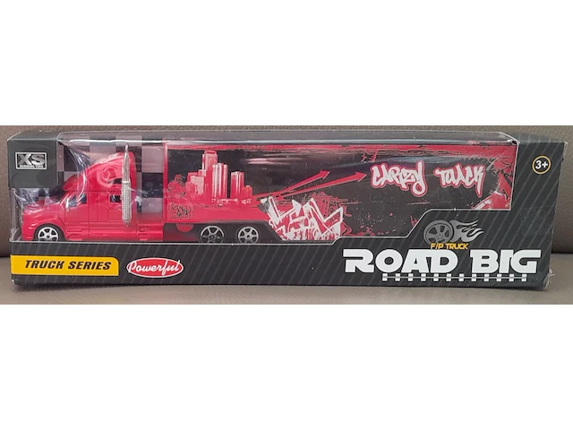 Truck series road big vrachtwagen rood - afbeelding 1 van  3
