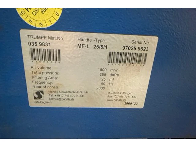 Trumpf trulaser 2525 laser snijmachine - afbeelding 15 van  49