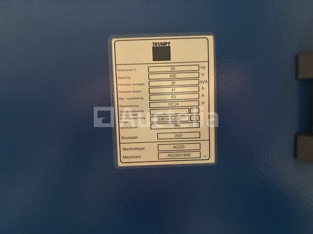 Trumpf trulaser 3030de lasersnijmachine - afbeelding 27 van  40