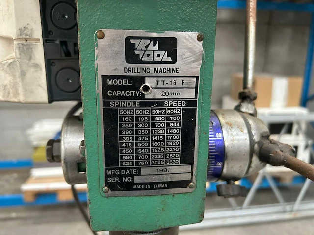 Trutool - tt -16 f - drilling machine tools - 1987 - afbeelding 9 van  15