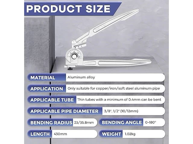 Tube bender 10-12mm - afbeelding 3 van  5