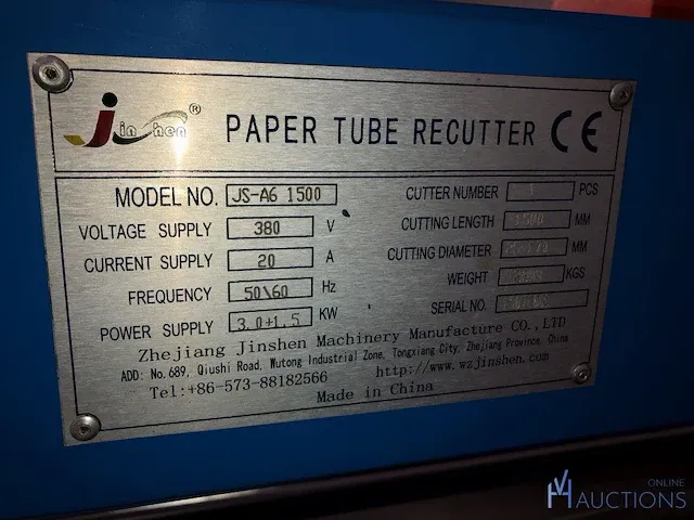 Tube cutting machine inhen - afbeelding 10 van  10