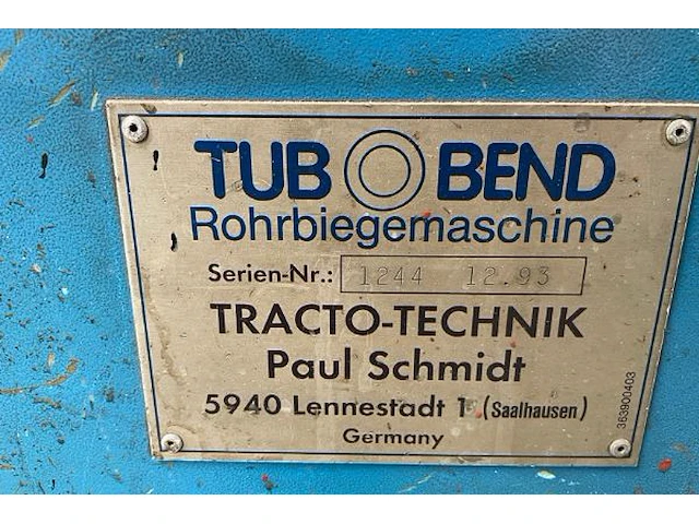 Tubobend pijpbuigmachine - afbeelding 7 van  8