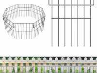 Tuin metalen hek 10 stuks - afbeelding 1 van  3