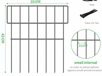 Tuin metalen hek 10 stuks - afbeelding 2 van  3